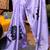 Lavender original japan devsena satin saree japan satin digital print blouse