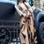 Brown original japan devsena satin saree japan satin digital print blouse