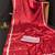 Red original japan devsena satin saree japan satin digital print blouse