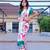 White original japan devsena satin saree japan satin digital print blouse