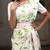 White original japan devsena satin saree japan satin digital print blouse