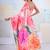 Multicolor original japan devsena satin saree japan satin digital print blouse