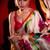 Off white original japan devsena satin saree japan satin digital print blouse