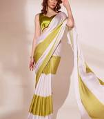Multicolor original japan devsena satin saree japan satin digital print blouse