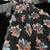 black silk blend digital printed saree with swarovski diamond work & blouse piece