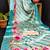 Multicolor original japan devsena satin saree japan satin digital print blouse