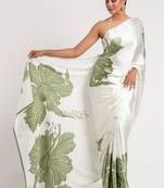 Olive original japan devsena satin saree japan satin digital print blouse