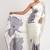 Grey original japan devsena satin saree japan satin digital print blouse