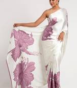 Onion pink original japan devsena satin saree japan satin digital print blouse