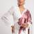 Brown original japan devsena satin saree japan satin digital print blouse