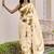 Cream original japan devsena satin saree japan satin digital print blouse