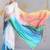 Multicolor original japan devsena satin saree japan satin digital print blouse