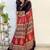 Black original japan devsena satin saree japan satin digital print blouse