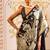 Black original japan devsena satin saree japan satin digital print blouse