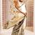 Off white original japan devsena satin saree japan satin digital print blouse