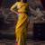 Yellow original japan devsena satin saree japan satin digital print blouse
