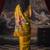 Yellow original japan devsena satin saree japan satin digital print blouse