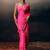 Magenta original japan devsena satin saree japan satin digital print blouse
