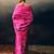 Magenta original japan devsena satin saree japan satin digital print blouse