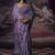 Light lavender original japan devsena satin saree japan satin digital print blouse