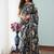 black silk blend digital printed saree with swarovski diamond work & blouse piece