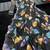black silk blend digital printed saree with swarovski diamond work & blouse piece