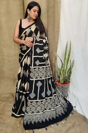 Multicolor original japan devsena satin saree japan satin digital print blouse