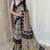 Multicolor original japan devsena satin saree japan satin digital print blouse