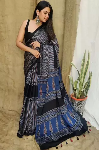Multicolor original japan devsena satin saree japan satin digital print blouse