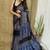 Multicolor original japan devsena satin saree japan satin digital print blouse