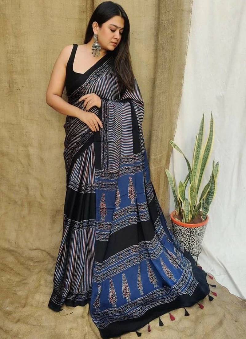 Multicolor original japan devsena satin saree japan satin digital print blouse