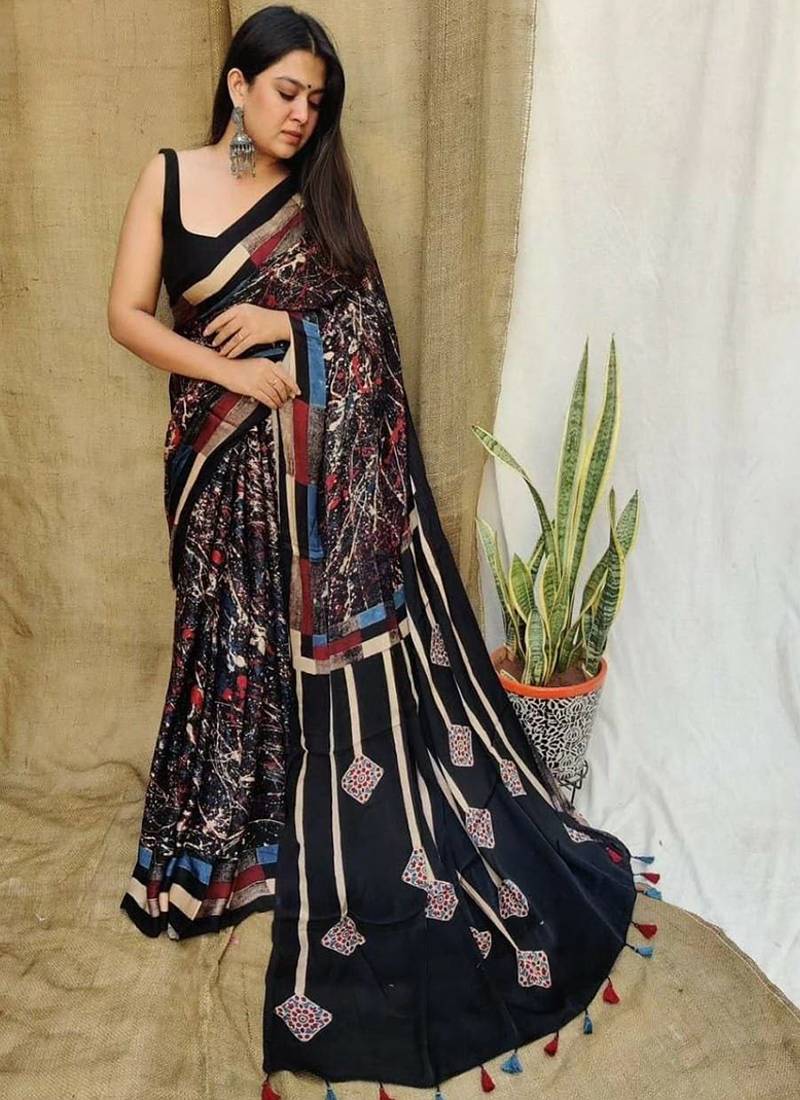Multicolor original japan devsena satin saree japan satin digital print blouse