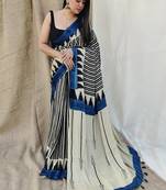 Multicolor original japan devsena satin saree japan satin digital print blouse