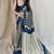 Multicolor original japan devsena satin saree japan satin digital print blouse