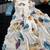 white silk blend digital printed saree with swarovski diamond work & blouse piece