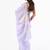 Light lavender original japan devsena satin saree japan satin digital print blouse