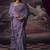 Lavender original japan devsena satin saree japan satin digital print blouse