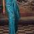 Sky blue original japan devsena satin saree japan satin digital print blouse