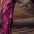 Magenta original japan devsena satin saree japan satin digital print blouse