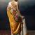 Mustard original japan devsena satin saree japan satin digital print blouse