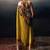 Yellow original japan devsena satin saree japan satin digital print blouse