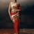 Red original japan devsena satin saree japan satin digital print blouse