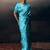 Aqua blue original japan devsena satin saree japan satin digital print blouse
