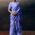 Light blue original japan devsena satin saree japan satin digital print blouse