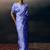 Light blue original japan devsena satin saree japan satin digital print blouse