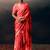 Peach original japan devsena satin saree japan satin digital print blouse