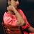 Peach original japan devsena satin saree japan satin digital print blouse