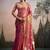 Peach silk blend silk blend party wear saree
