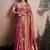 Peach silk blend silk blend party wear saree