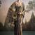 Grey silk blend silk blend party wear saree